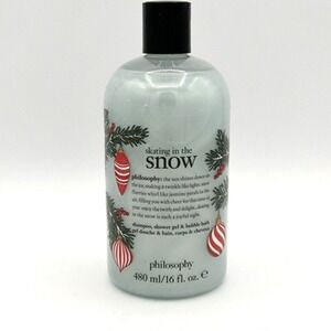 Philosophy Skating In The Snow‎ 3 in 1 Shampoo Bath Shower Gel 16oz / 480ml New